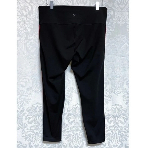 Old Navy Active Women’s Black Leggings With Rainbow Side Stripe PETITE SIZE XL - Picture 4 of 6